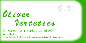oliver vertetics business card